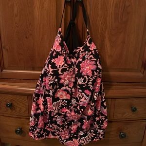 Swimsuit blouson tankini top